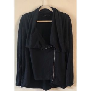Asymmetrical zip jacket